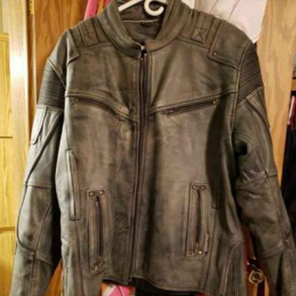 Beautiful Leather plus size jacket